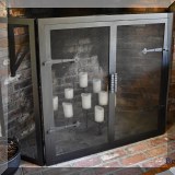 D21. Trifold fire screen 40”h x 68”w  